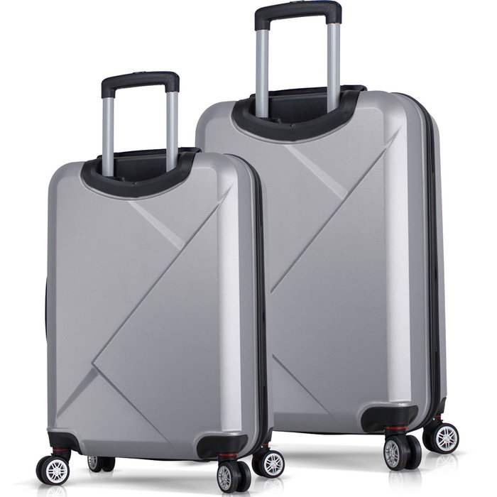 Zoozie Bags Juego de maletas de 2 piezas Gris
